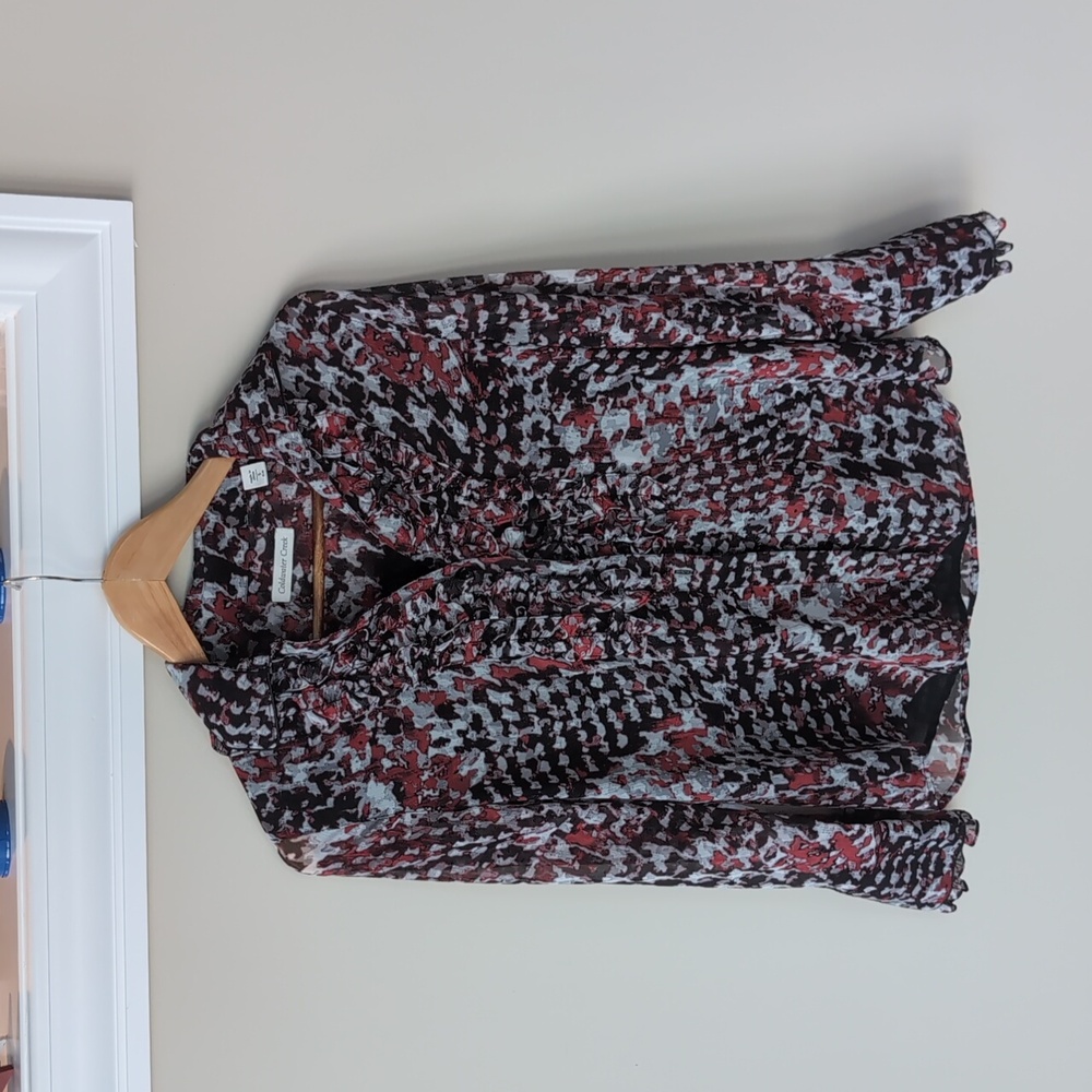 Coldwater Creek Small Ruffled Blouse